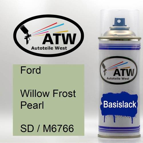 Ford, Willow Frost Pearl, SD / M6766: 400ml Sprühdose, von ATW Autoteile West.